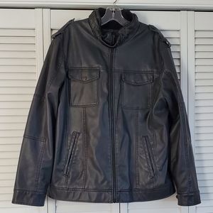 I Jeans by Buffalo Black Faux Leather Jacket